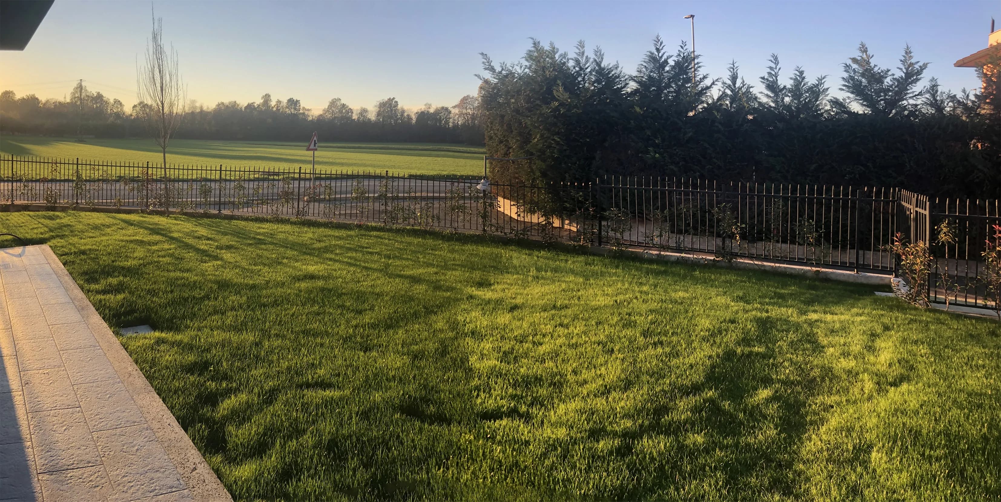 giardino villetta a schiera da progettare