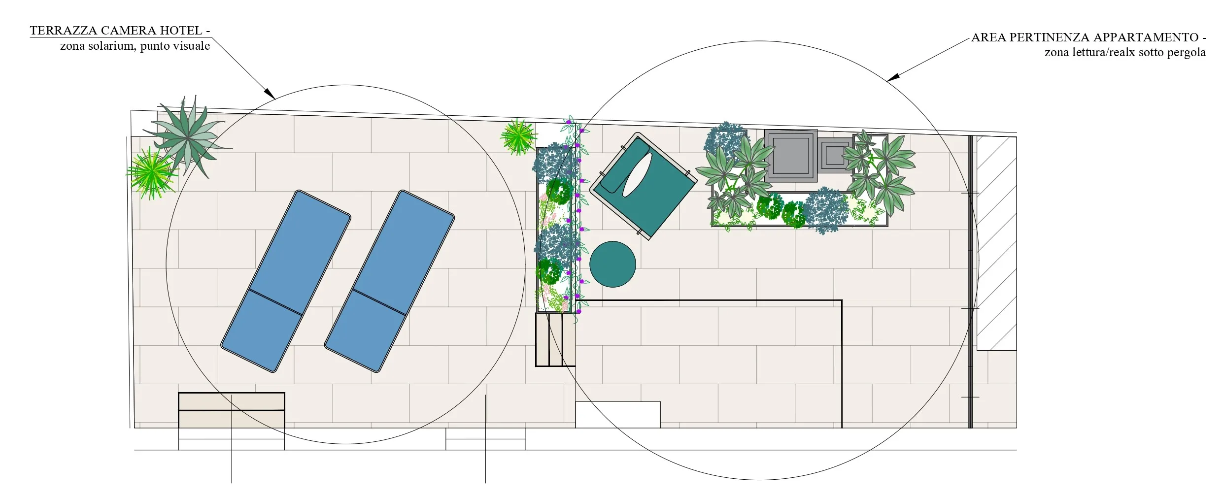 Suddivisione terrazzo